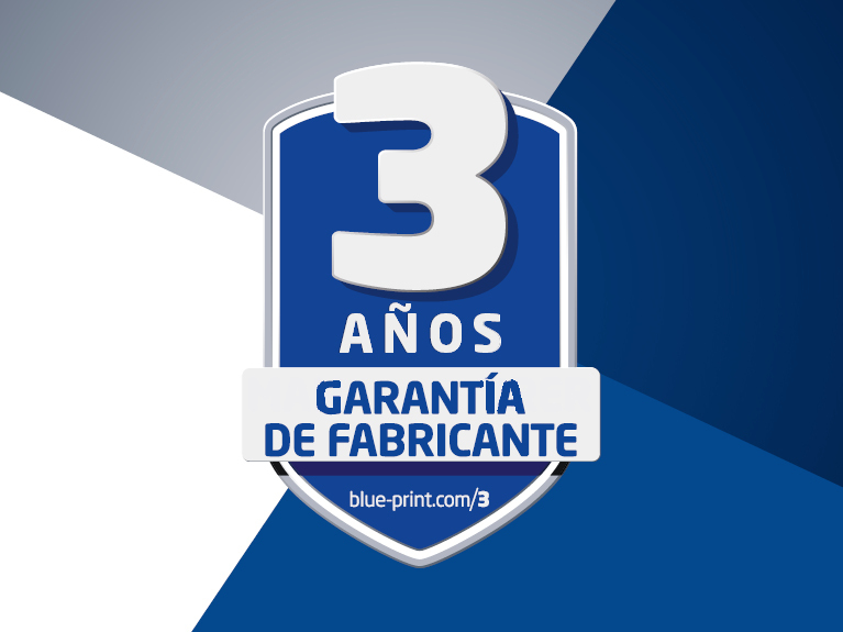 Sello de calidad de tres años de garantia del fabricante