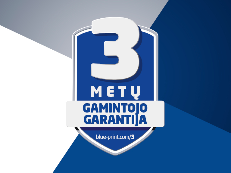 Trijų metų garantijos antspaudas